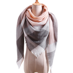 Shawl Manufacturer - OEM Women's Large Triangle Knit Cashmere Feel