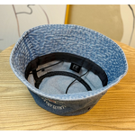 Bucket Hat Supplier - OEM High Quality Customized Striped Velour Denim