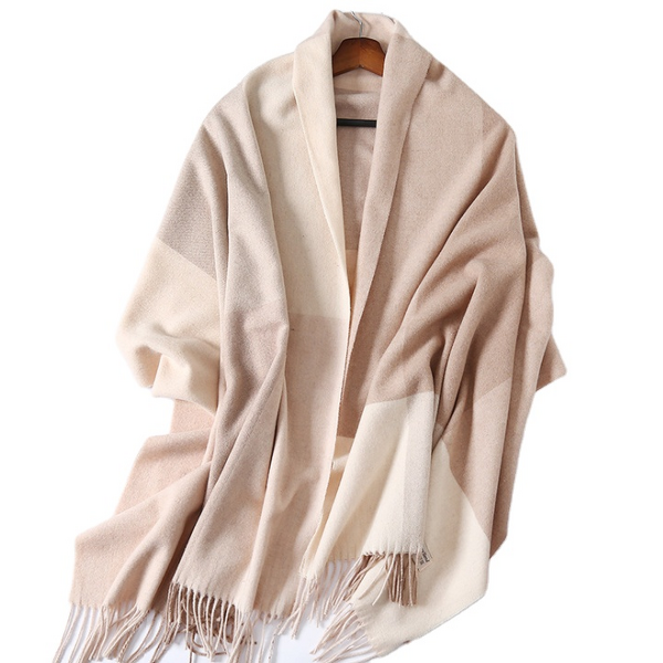 Shawl Supplier - OEM New Luxury Winter Blended Lattice Printed