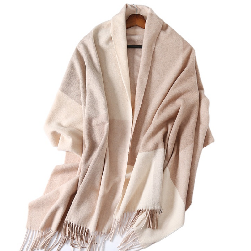 Shawl Supplier - OEM New Luxury Winter Blended Lattice Printed