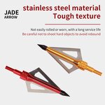 Arrowhead Factory - 100 Grain Stainless Steel 3 Blade Broadheads Tips