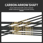 Mixed Carbon Arrow Factory - 6.2mm Spine 500 Collars Shaft Hunting
