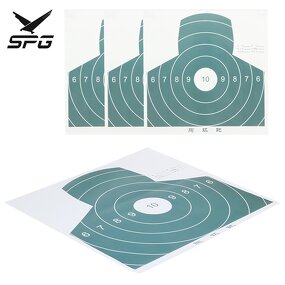 Paper Target Face Factory - Compound Recurve Standard Diameter 10 Rings
