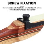 Recurve Bow Set Factory - 18-38 Lbs Wooden Riser Competition Beginner