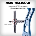 Recurve Bow Sight Factory - Single Pin Take Down Longbow Metal Plastic