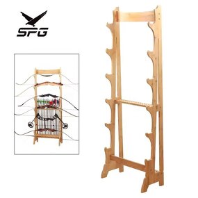 Bow Stand Factory - Compound Traditional Recurve Longbow Wooden Holder