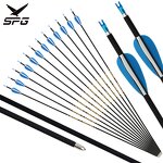 Mixed Carbon Arrow Factory - 6 mm 30 Inch Shaft Fixed Tips Plastic Vanes