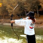 Recurve Bow Factory - Takedown Metal Riser Carbon Arrow Rest 30-50 Lbs