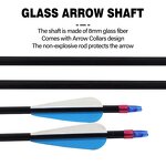 Fiber Carbon Arrow Factory - 8 mm 30 Inch Replaceable Tips Explosion Proof