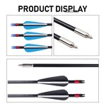 Fiber Carbon Arrow Factory - 8 mm 30 Inch Replaceable Tips Explosion Proof