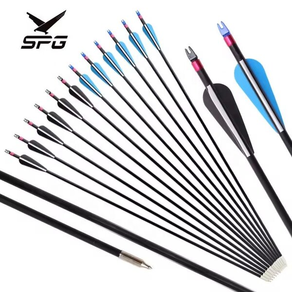 Fiber Carbon Arrow Factory - 8 mm 30 Inch Replaceable Tips Explosion Proof