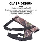 Arrow Quiver Factory - Hunting Compound Bow Double Harness Belt 3 Tube