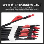 Mixed Carbon Arrow Factory - 6.2mm Spine 500 Collars Shaft Hunting