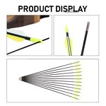 Fiberglass Arrow Factory - 7 mm 30 Inch Fixed Tips Traditional Recurve Bow