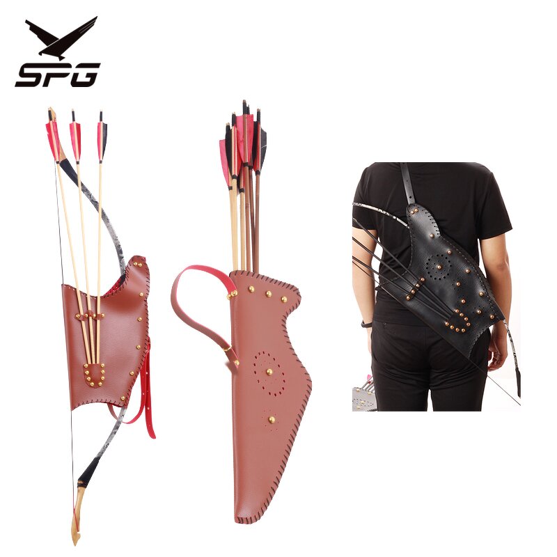 Arrow Quiver Factory - Hot Sale Traditional Longbow Set Adjustable Leather