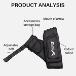 Arrow Quiver Factory - Hunting Compound Recurve Bow 4 Tube Carbon Fiberglass