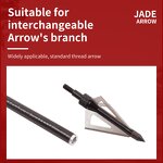 Arrowhead Factory - 100 Grain Stainless Steel 3 Blade Broadheads Tips