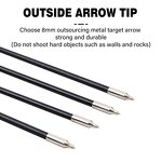 Fiber Carbon Arrow Factory - 8 mm 30 Inch Replaceable Tips Explosion Proof