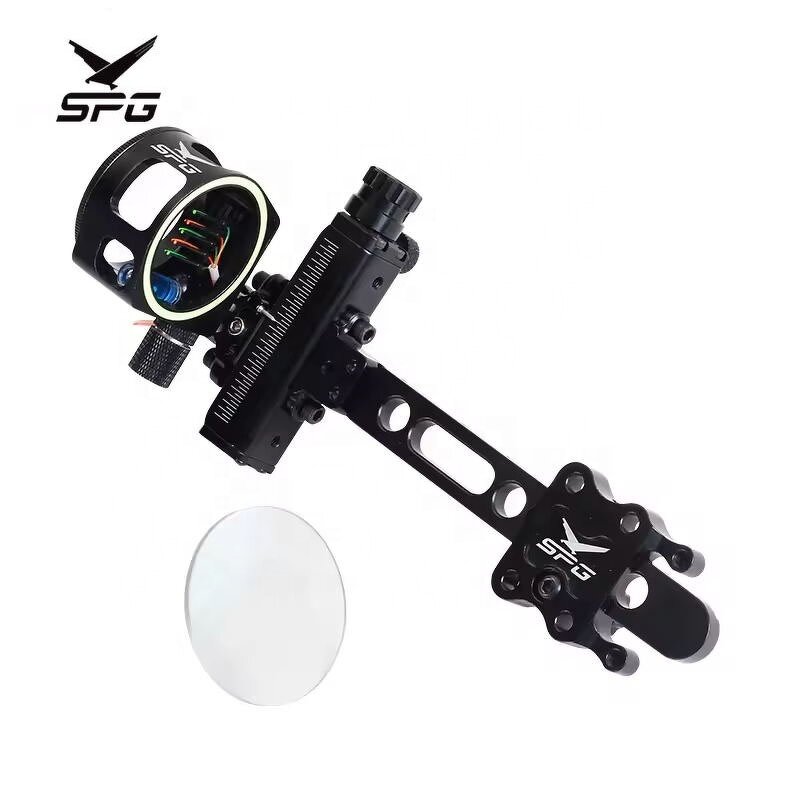 Bow Sights Factory - Aluminum Compound Pulley 5 Pin 6X/8X 1.75 Scope Lens