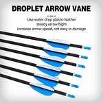 Mixed Carbon Arrow Factory - 6 mm 30 Inch Shaft Fixed Tips Plastic Vanes