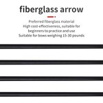 Fiberglass Arrow Factory - 6mm 31 Inch Straight Traditional Recurve Bow