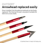 Arrow Outsert Factory - OD 8mm Aluminum Alloy Connecting Shaft Field Point