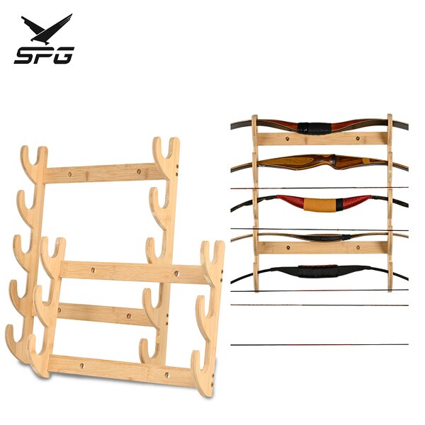 Wooden Wall-Mounted Rack Factory - Bow and Arrow Stand Storage Quiver