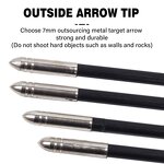 Fiberglass Arrow Factory - 7 mm 30 Inch Fixed Tips Traditional Recurve Bow