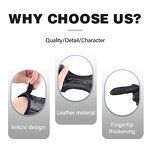 Hand Guard Factory - 3 Finger Leather Traditional Recurve Bow Deerskin