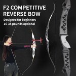 Recurve Bow Set Factory - 18-38 Lbs Metal Riser Beginner Adult Practice