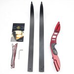 Recurve Bow Factory - 58 Inch 25-50 Lbs Aluminum Alloy Fiberglass Limbs