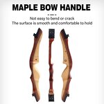 Recurve Bow Set Factory - 18-38 Lbs Wooden Riser Competition Beginner