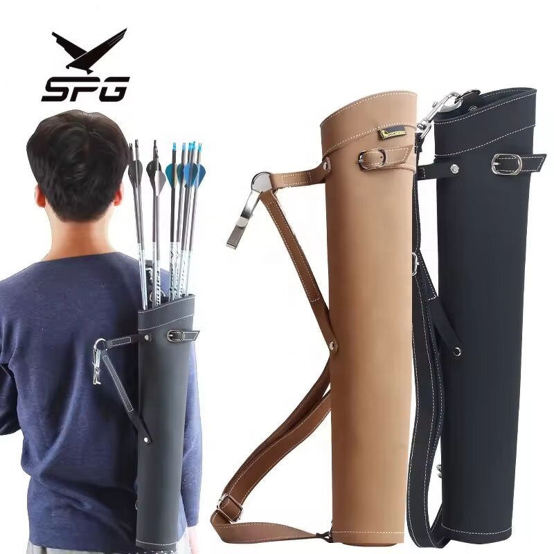 Arrow Bag Factory - Traditional Recurve Takedown Longbow Waist Leather Quiver