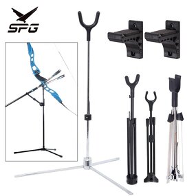 Recurve Bow Stand Factory - Foldable High Holder Takedown Longbow Fiberglass