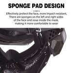 CS Game Mask Factory - Paintball Protective Guard Full Face Archery Tag