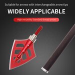 Hunting Broadheads Factory - 100 Grain Aluminium Alloy ID 6.2 mm Carbon