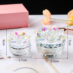 Crystal Jewelry Box Factory - OEM Luxury Clear Glass Lotus Flower Mold