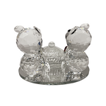 Crystal Brush Cup Factory - OEM 2024 New Design Glass Bear Nail Polish