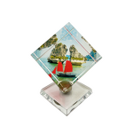 Crystal Photo Frame Manufacturer - OEM Wholesale 60mm Rotating Glass Cube