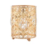 Crystal Candle Holder Supplier - OEM Luxury European Metal Brass Set
