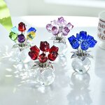 Crystal Rose Factory - OEM Wholesale K9 Glass Flower Figurine
