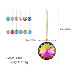 Crystal Pendant Manufacturer - OEM 12pcs Pack Hanging 30mm Christmas