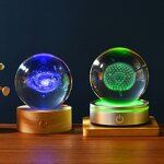 Crystal Ball Night Light Supplier - OEM Various Styles Plastic Wooden Led