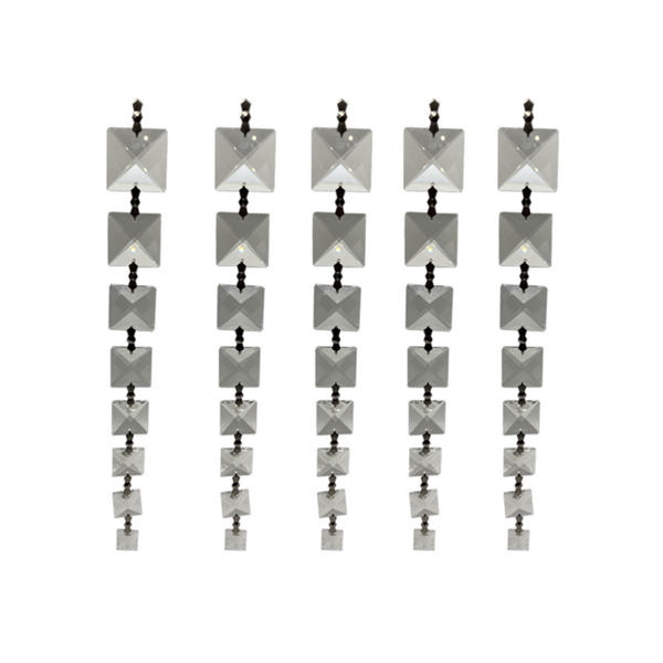 Crystal Beads Factory - OEM Wholesale Various Sizes square Chain Beads