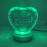 Crystal Heart Manufacturer - OEM Laser Engraving K9 with Colorful Light