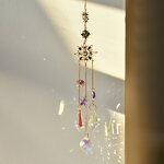 Sun Catcher Factory - OEM Custom Hanging Crystal Moon Star Suncatcher