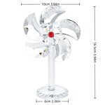 Crystal Ornament Supplier - OEM Clear AB Color Windmill Model