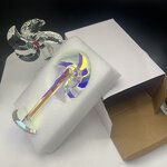 Crystal Ornament Supplier - OEM Clear AB Color Windmill Model