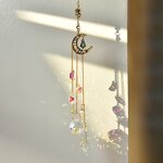Sun Catcher Factory - OEM Custom Hanging Crystal Moon Star Suncatcher