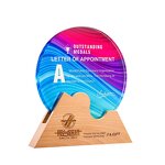 Crystal Trophy Factory - OEM Wholesale Color Printing Triangle Glass